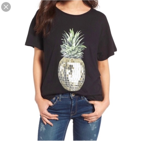 Wildfox Tops - Wildfox disco party pineapple size medium tee NWT